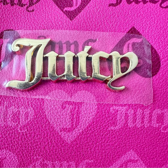 NWT Juicy Couture Girls Just Want to Have Fun Juicy Pink Shoulder Bag - Picture 5 of 11